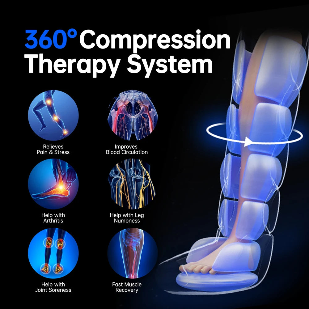 Heyelax Cordless Leg Massager for Circulation and Pain Relief