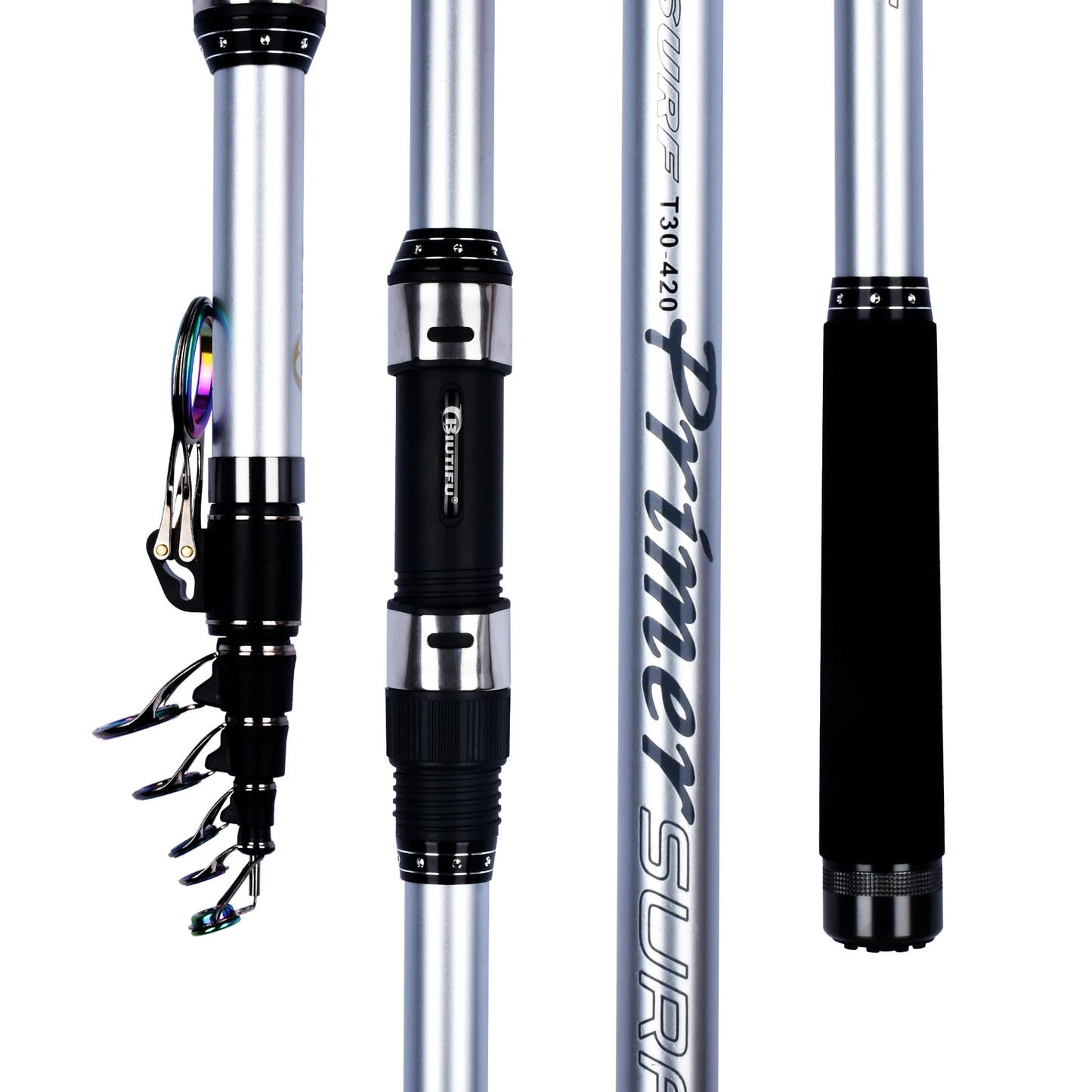 BIUTIFU Telescopic Surf Spinning Rod 25 to 30 Pound