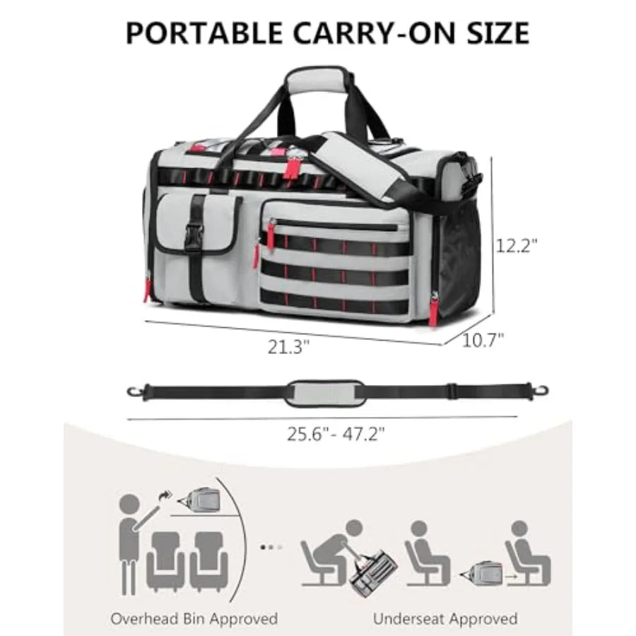Gym Duffle Bag With Laptop Compartment And Shoes Holder