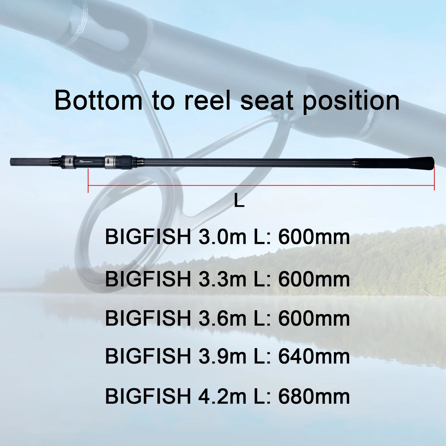 BIUTIFU Bigfish Carp Surfcasting Rod T800 Carbon 25 To 30lb