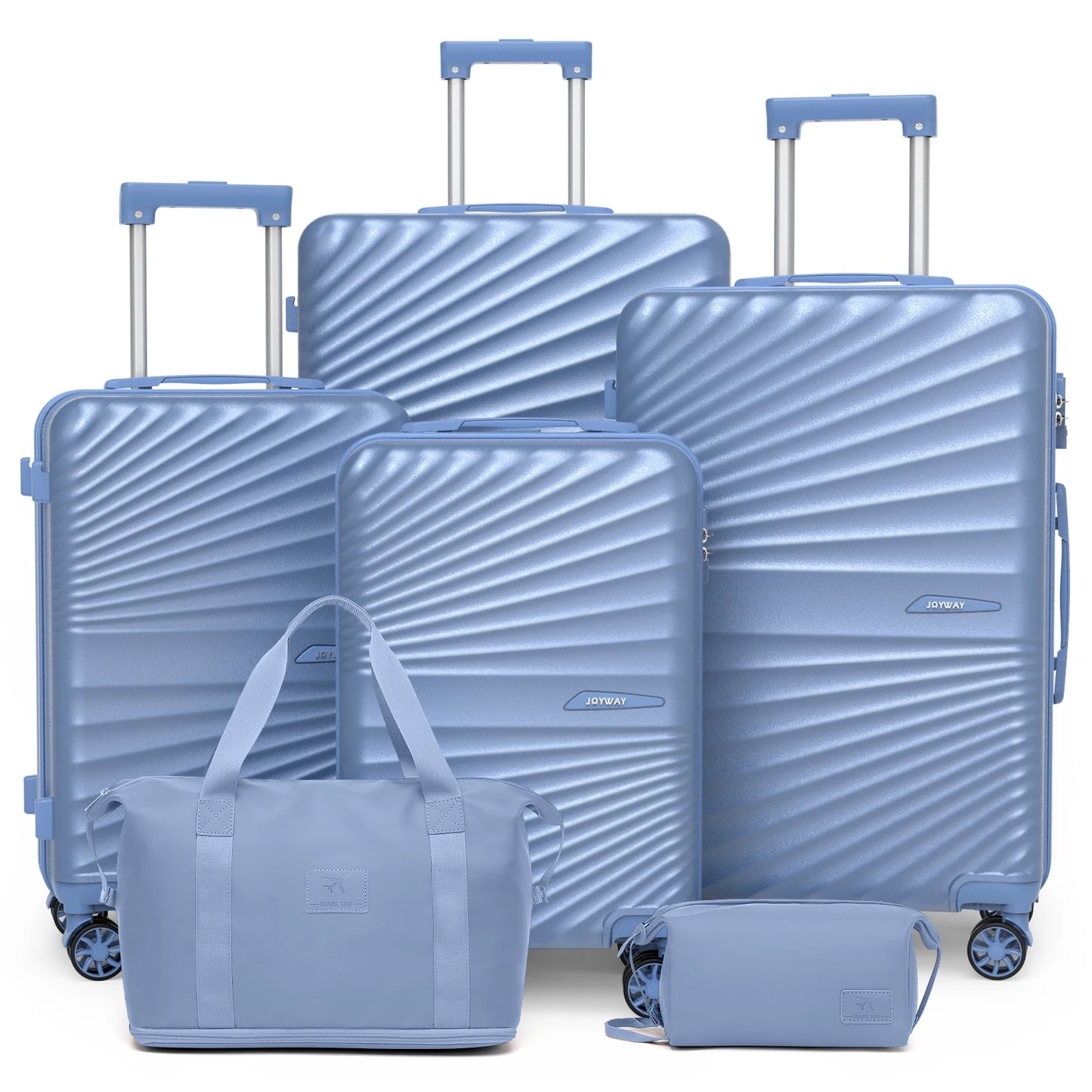 Joyway 6 Piece Travel Luggage Set Lightweight Durable TSA Lock