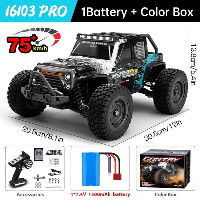 WLtoys 16101 High Speed 4WD RC Car With Bright LED