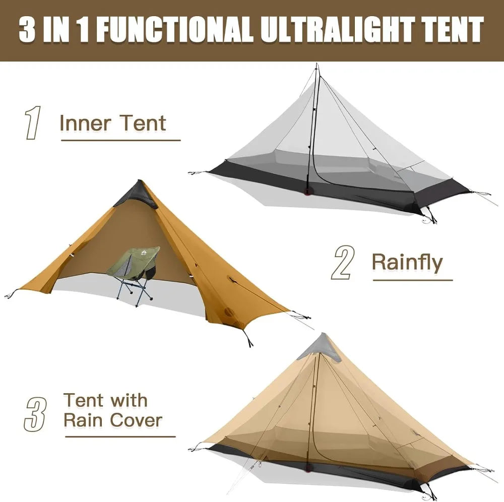 Night Cat Ultralight Backpacking Tent Waterproof Durable