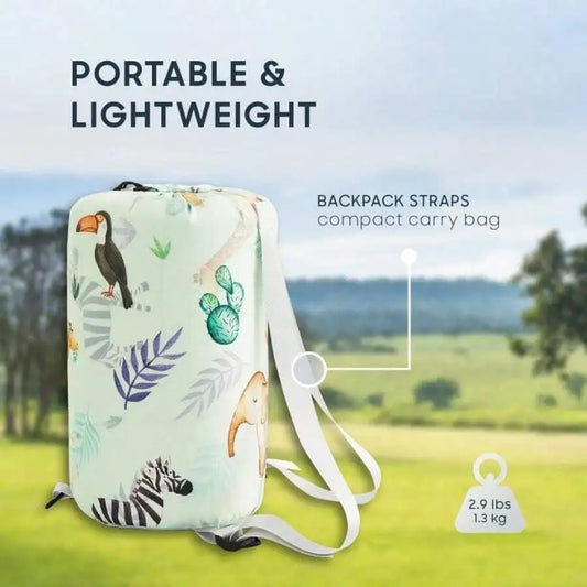 Portable Lightweight Sleeping Bag With Backpack Straps For Three Season