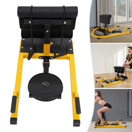 Deep Squat Machine With Adjustable Back Support And Leg Hook