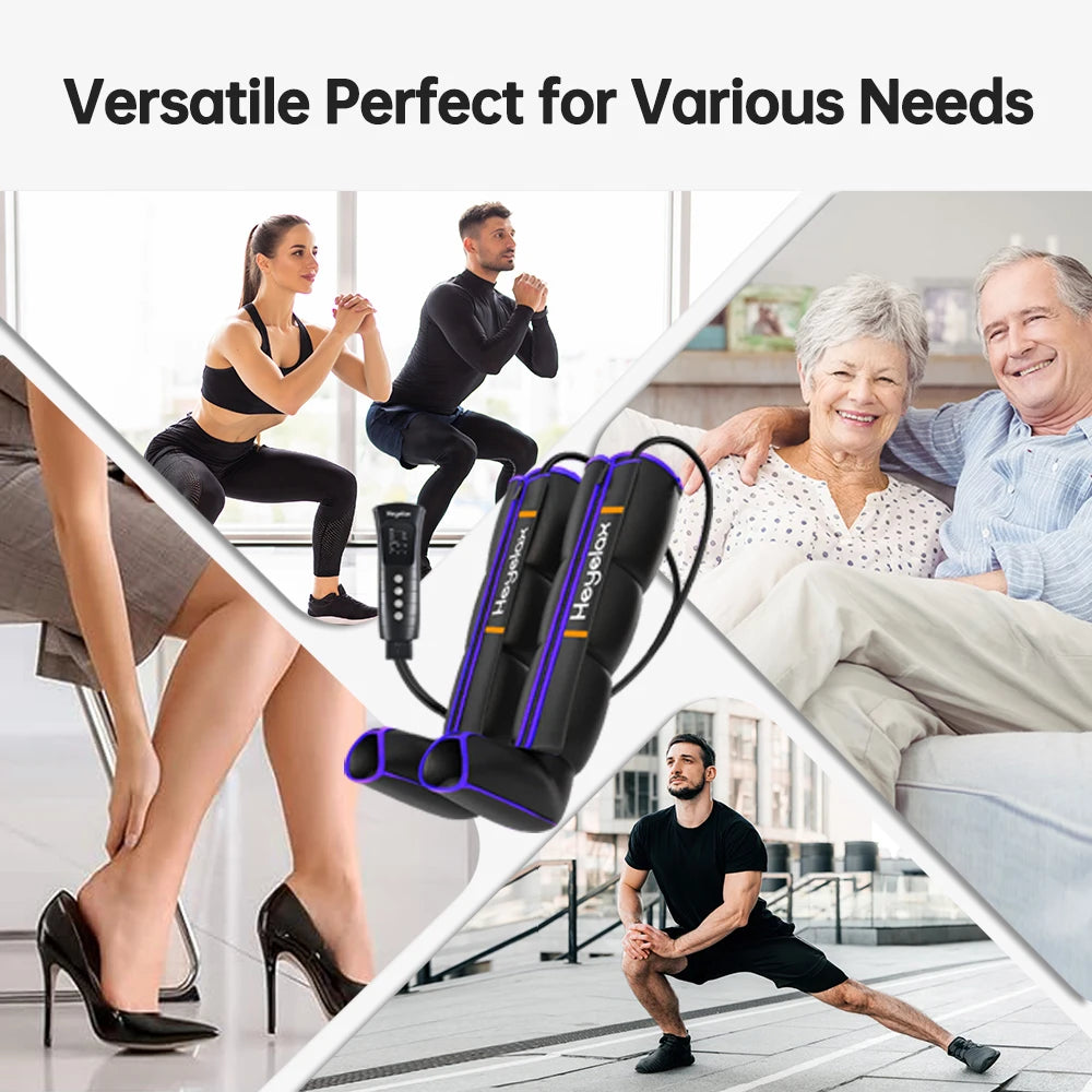 Heyelax Leg Compression Massager for Circulation and Pain Relief