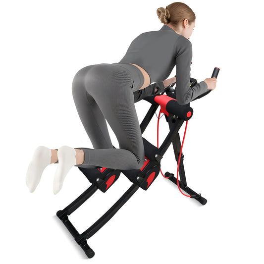 Abs Fitness Abdominal Trainer Foldable Core Workout Machine LCD Display