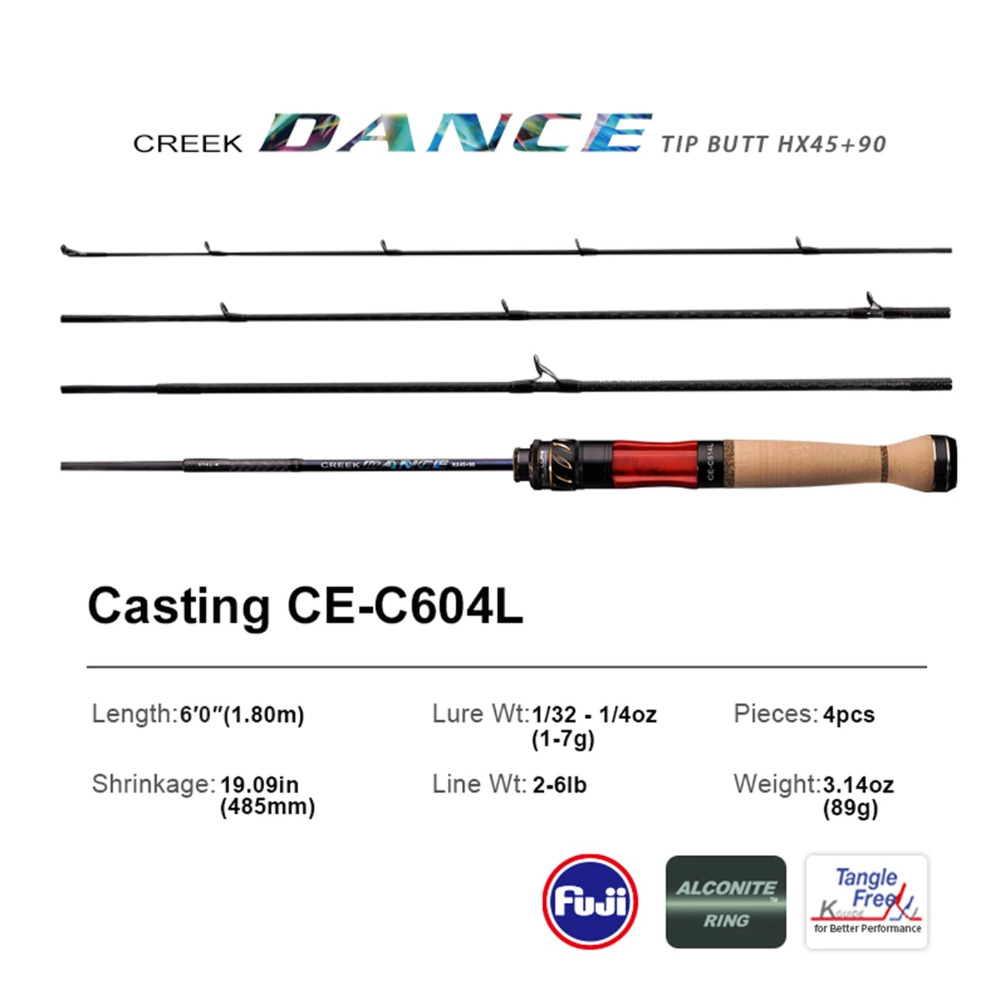 PureLure Creek Dance Trout Rod BFS Spinning Ultra Light