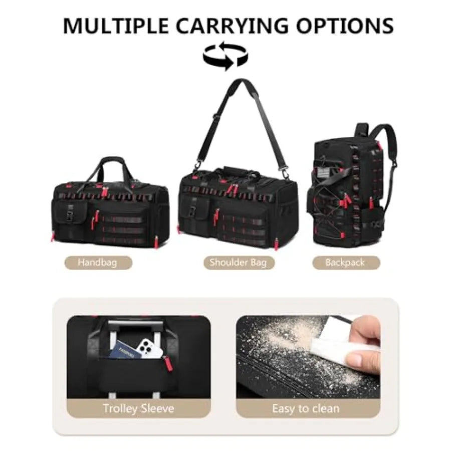Unisex Gym Duffle Bag With Shoe Compartment And Laptop Sleeve