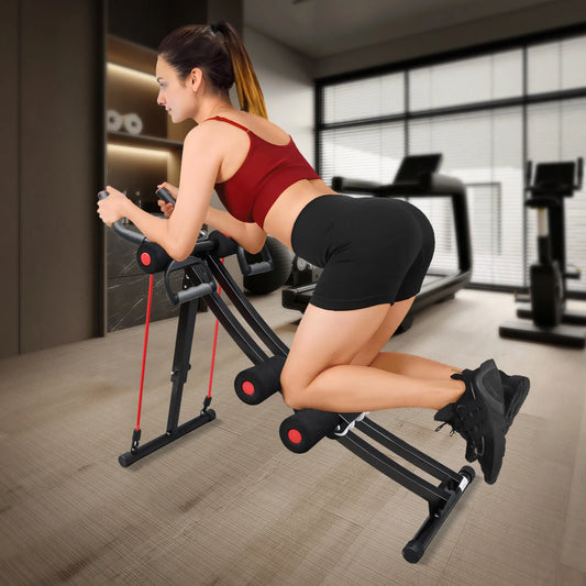 Foldable Ab Machine for Home Gym LCD Display Screen