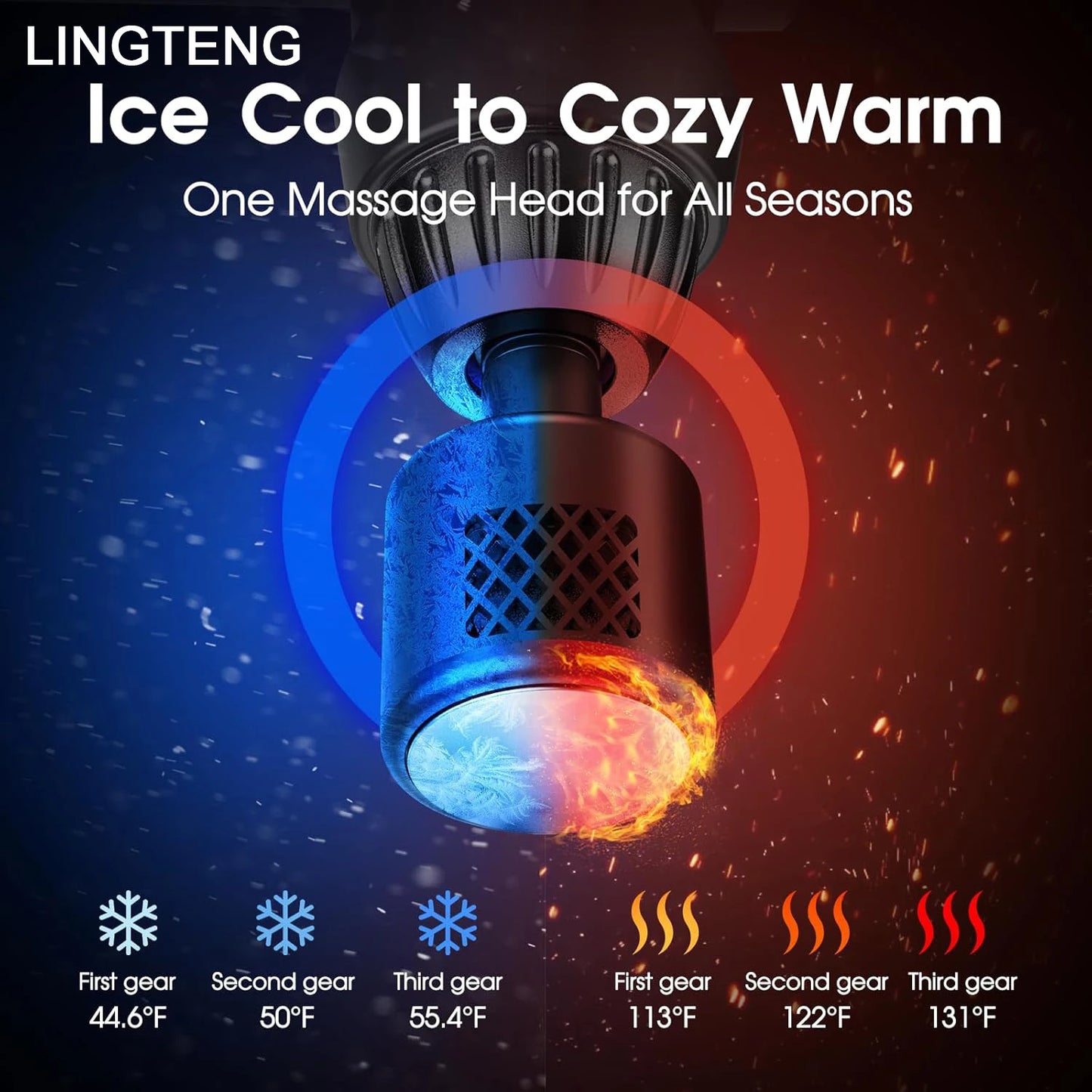 LINGTENG Smart Electric Fascia Gun Massager For Fitness And Relaxation