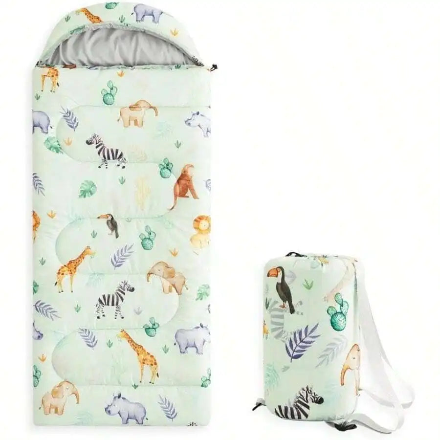Portable Lightweight Sleeping Bag With Backpack Straps For Three Season