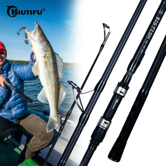 BIUTIFU Bigfish Carp Surfcasting Rod T800 Carbon 25 To 30lb