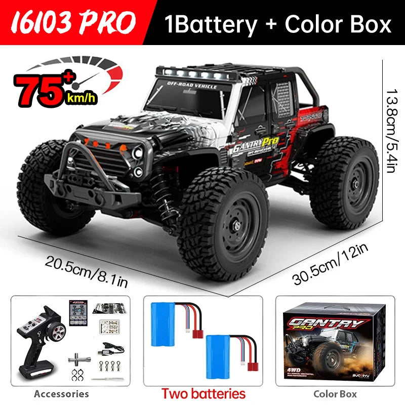 WLtoys 16101 High Speed 4WD RC Car With Bright LED