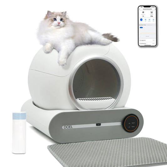 DOEL Self Cleaning Cat Litter Box Automatic With App Control