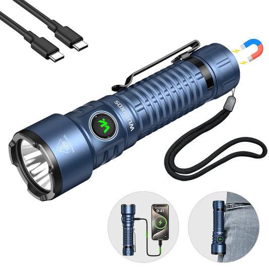 Wurkkos TS28 EDC Flashlight 3200 LM Rechargeable 21700 Battery