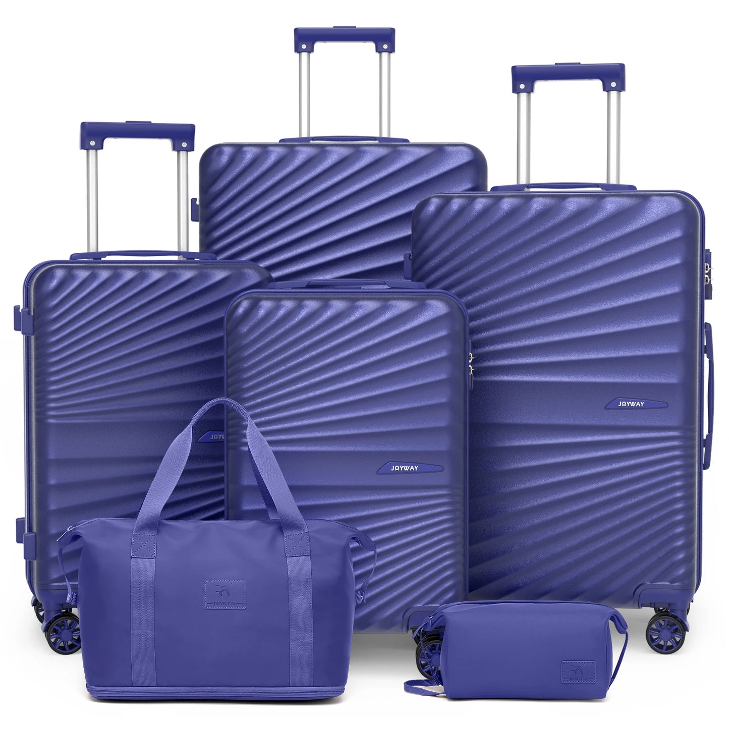 Joyway 6 Piece Travel Luggage Set Lightweight Durable TSA Lock