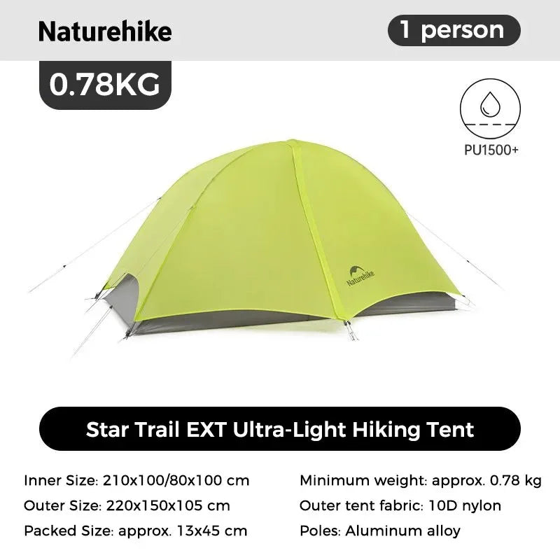 Naturehike Star Trail Ext Hiking Tent Ultralight Outdoor Shelter