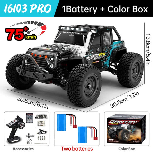 WLtoys 16101 High Speed 4WD RC Car With Bright LED