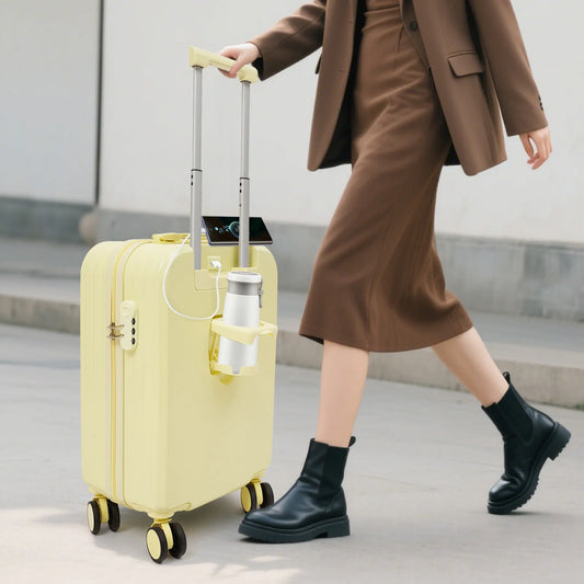 IATA Certified Cabin Carry On Luggage With Cup Holder