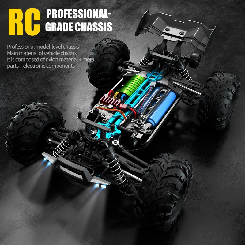 WLtoys Q117 RC Car 4WD Remote Control With LED Headlights