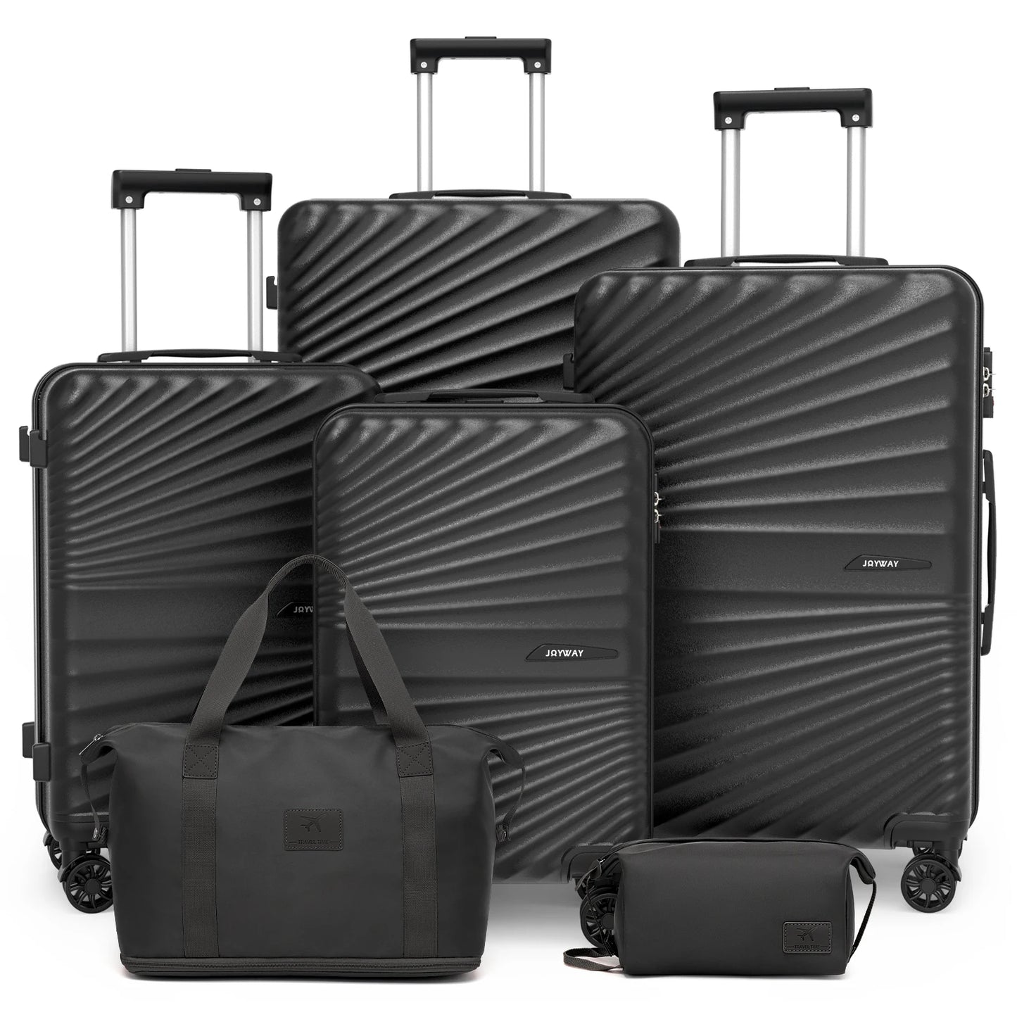 Joyway 6 Piece Travel Luggage Set Lightweight Durable TSA Lock