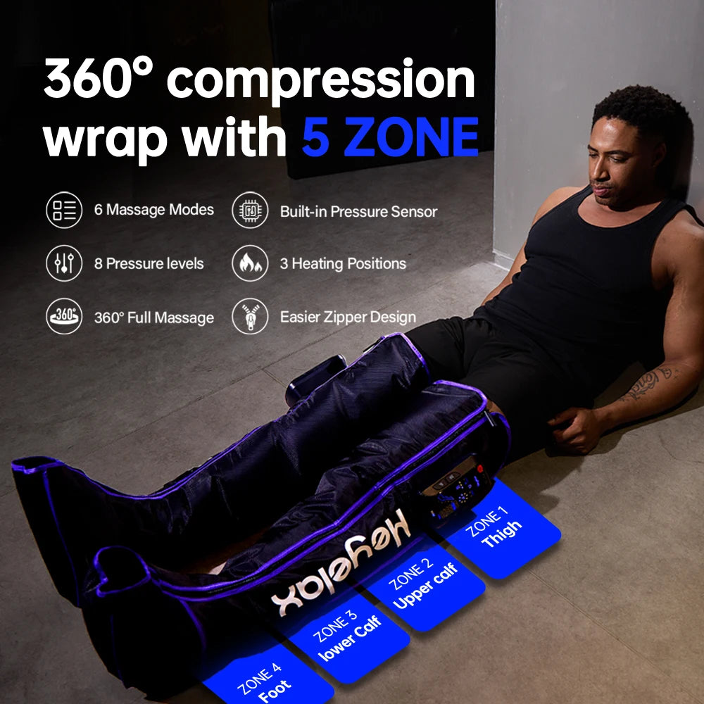 Heyelax Cordless Leg Massager for Circulation and Pain Relief
