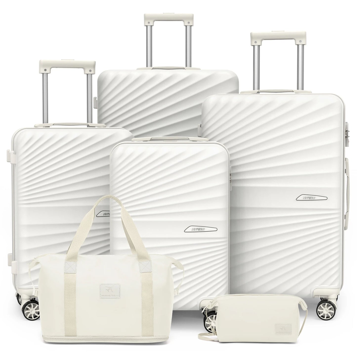 Joyway 6 Piece Travel Luggage Set Lightweight Durable TSA Lock