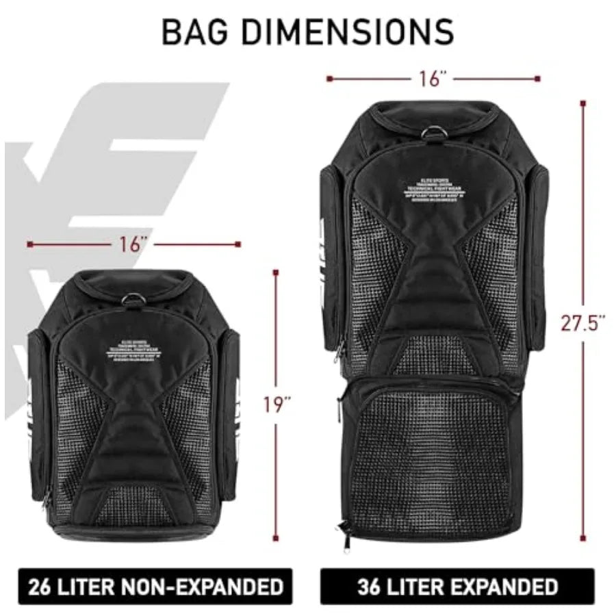 Expandable Jiu Jitsu Gym Duffel Backpack For MMA And BJJ