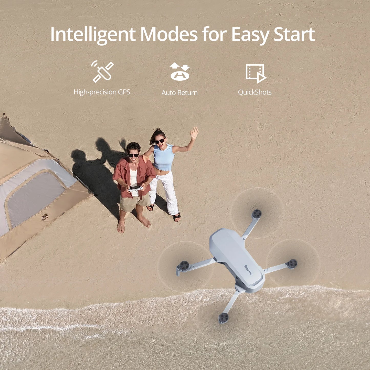Potensic C0 Mini Drone With 3-Axis Gimbal 4K Camera GPS Atom