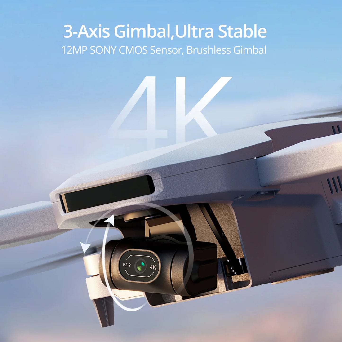 Potensic C0 Mini Drone With 3-Axis Gimbal 4K Camera GPS Atom