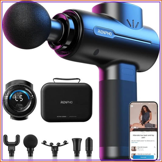 Percussion Massage Gun With 5 Speeds And App Control