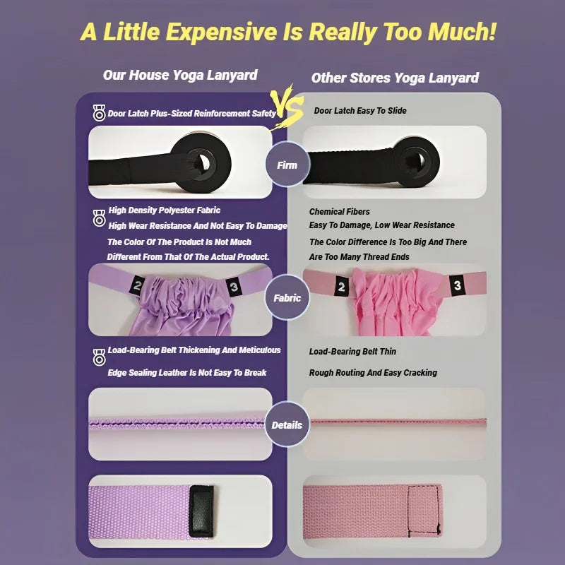 Adjustable Aerial Yoga Strap For Leg Stretching And Flexibility