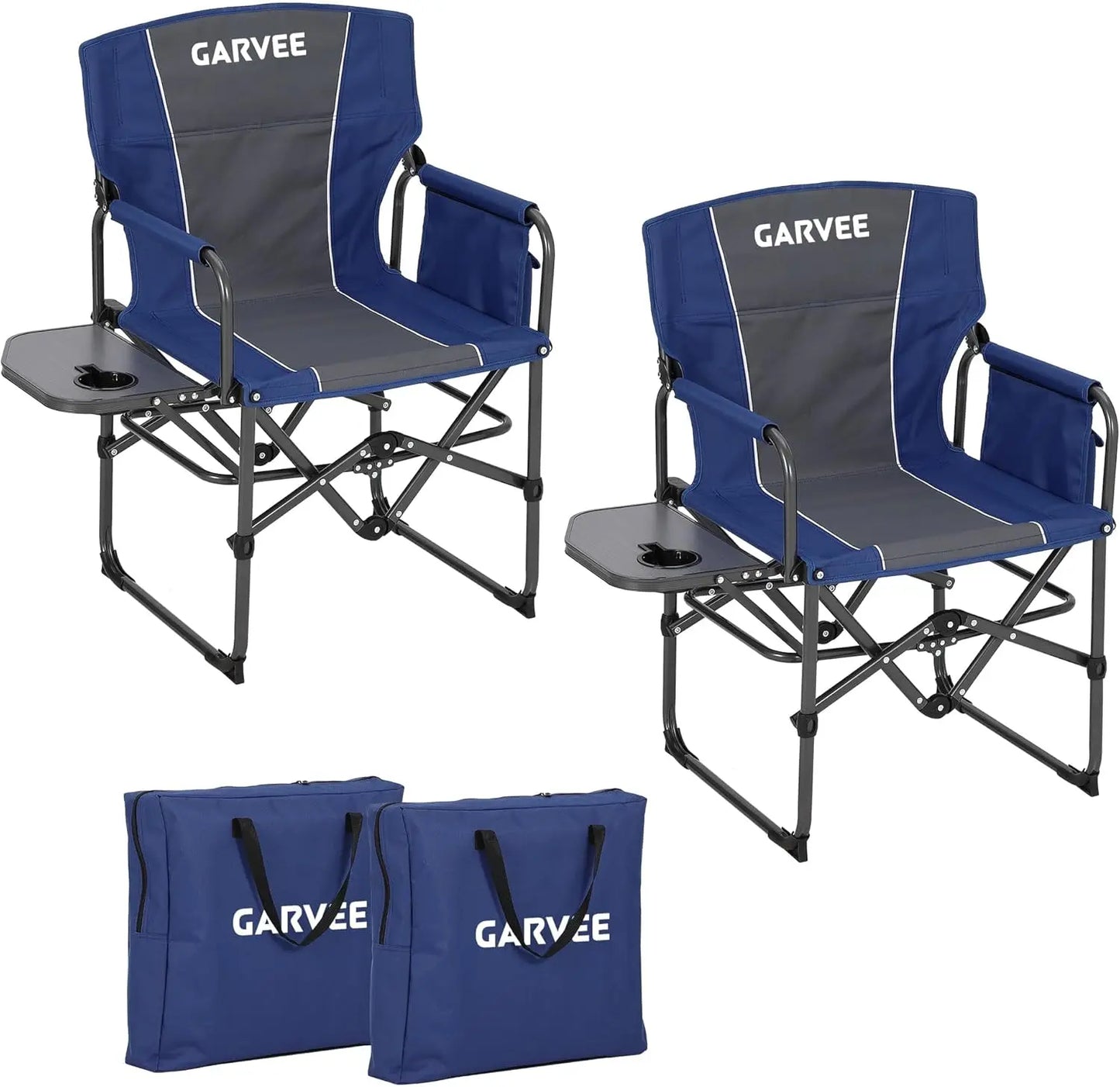 HiMISS Oversized Heavy Duty Folding Directors Chair 400 Pound Capacity