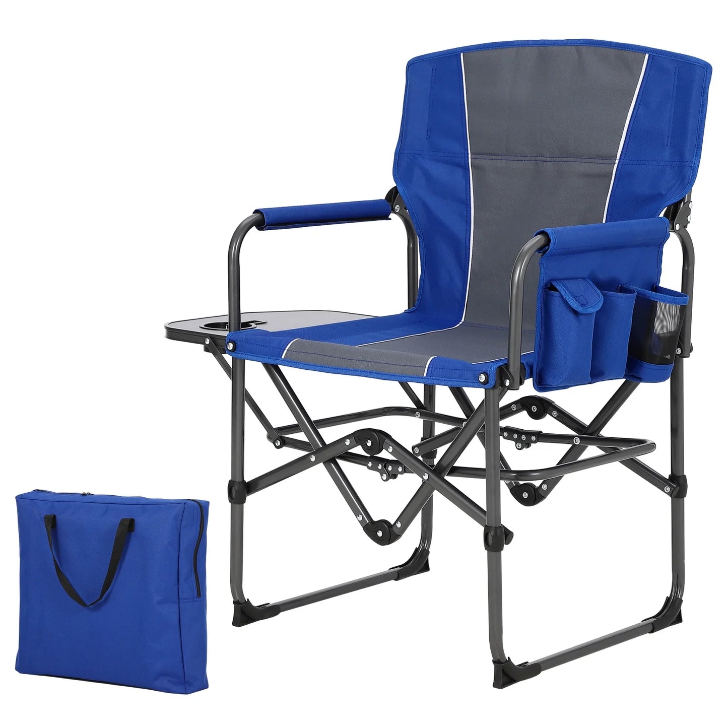 HiMISS Oversized Heavy Duty Folding Directors Chair 400 Pound Capacity