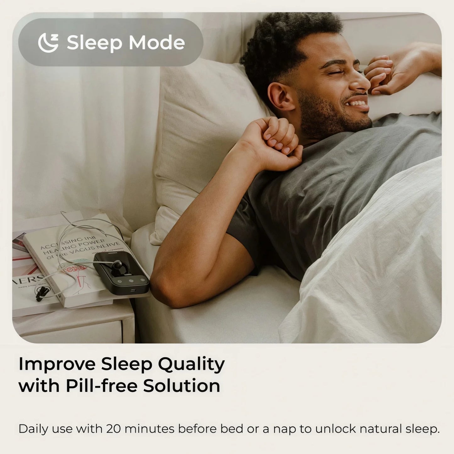 Zenowell Vita Ear Worn Vagus Nerve Stimulator Wellness Device