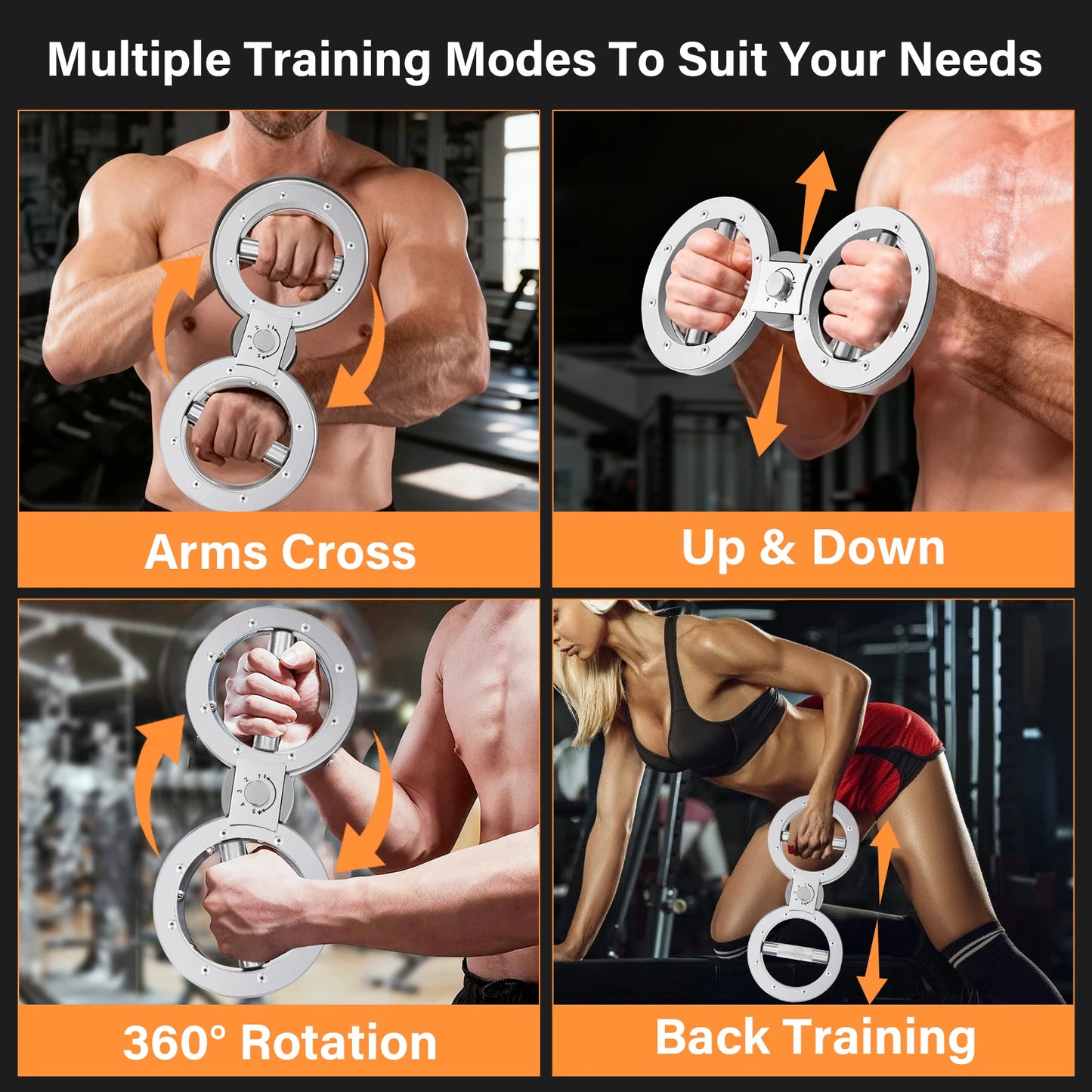 Rotator Machine Grip Strength Trainer Adjustable Forearm Exerciser 8 To 15 Lbs