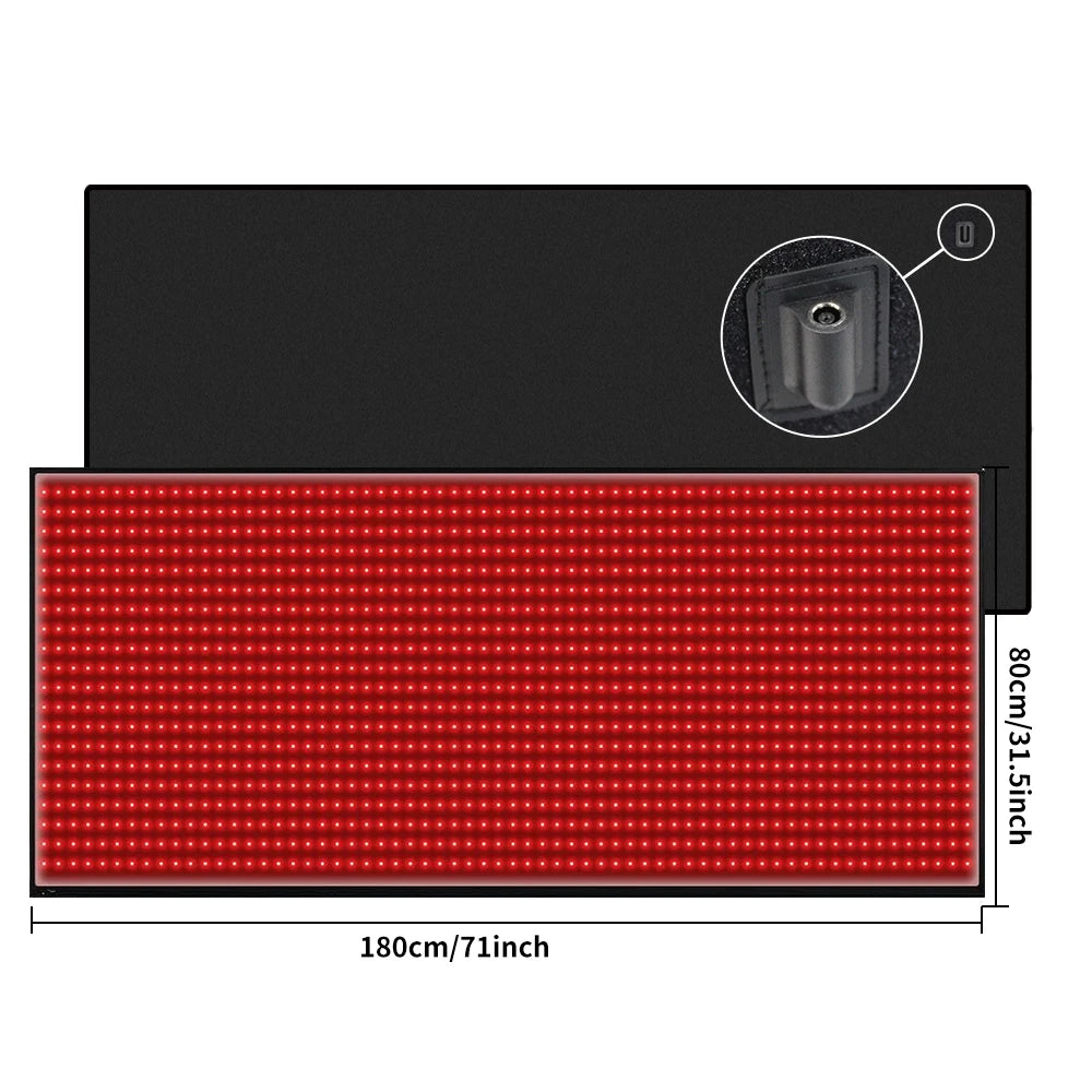 Full Body Red Light Therapy Mat Infrared LED Blanket For Pain Relief