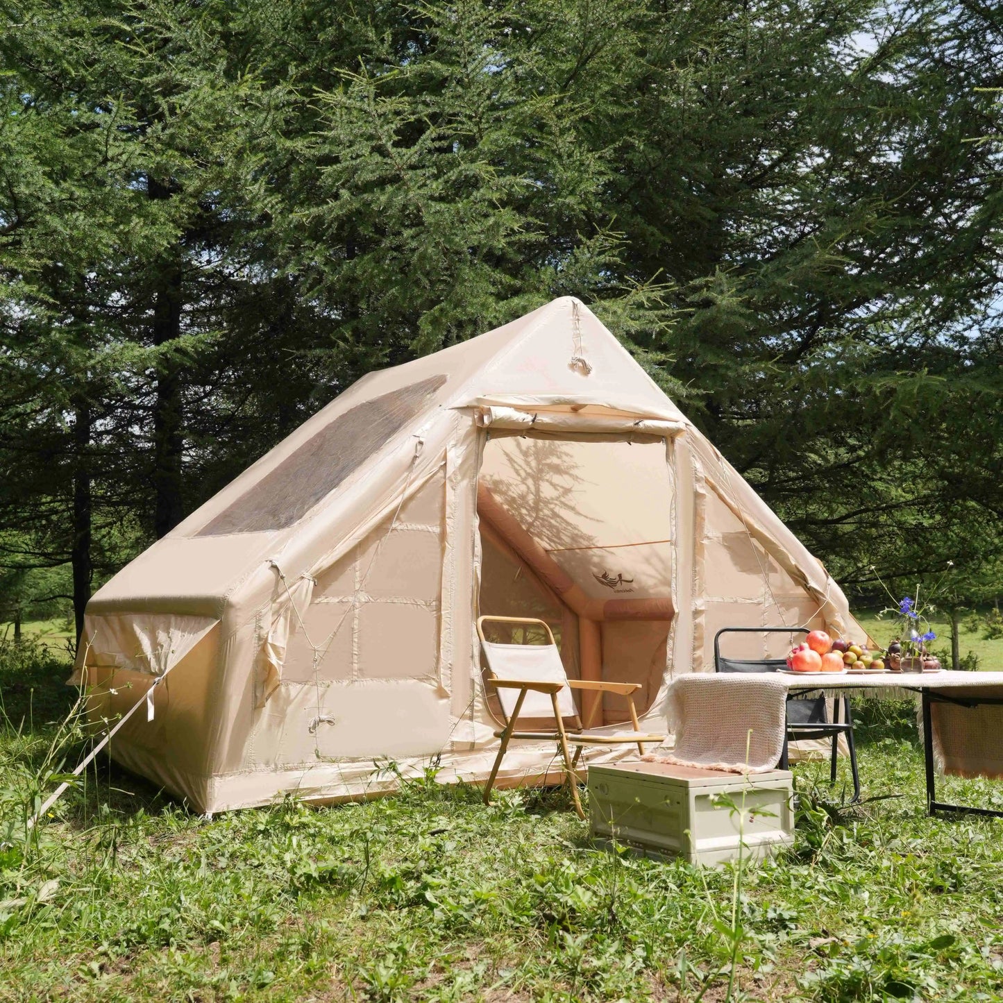 Pakicetus Inflatable Family Tent With Skylight And Pump Quick Setup