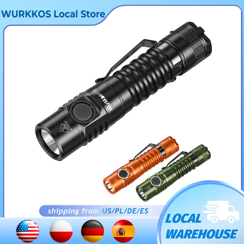 Wurkkos FC11C USB-C Rechargeable 18650 EDC Flashlight IP68