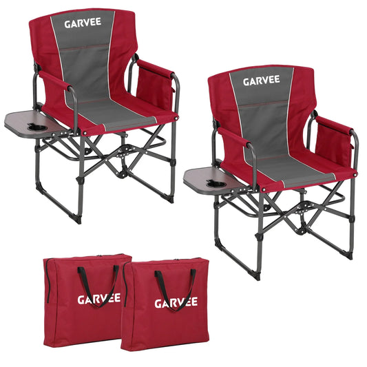 HiMISS Oversized Heavy Duty Folding Directors Chair 400 Pound Capacity
