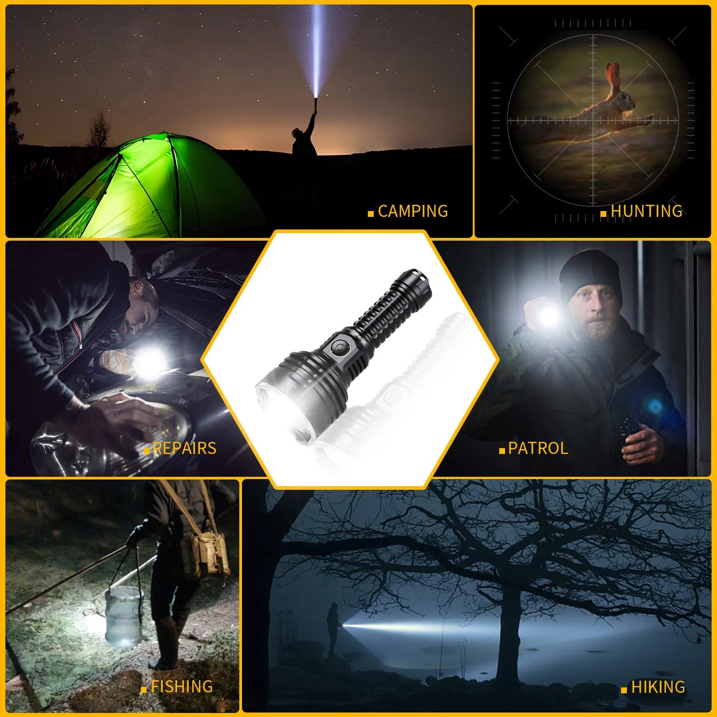 Wurkkos TS30S Pro 21700 Rechargeable Tactical Flashlight LED USB C