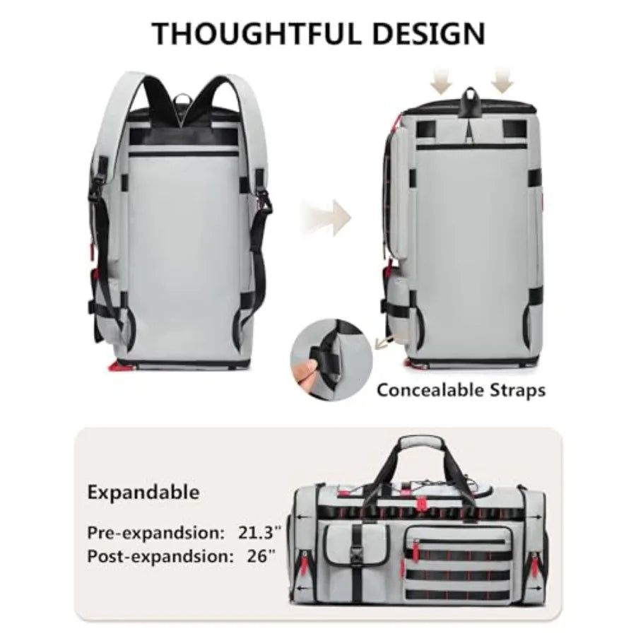 Gym Duffle Bag With Laptop Compartment And Shoes Holder