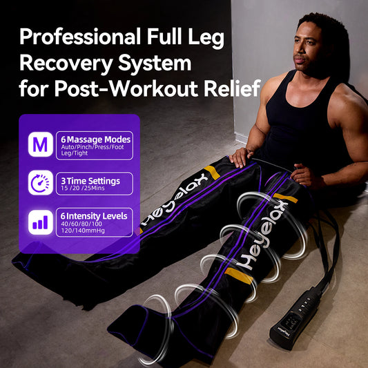 Heyelax Leg Compression Massager for Circulation and Pain Relief
