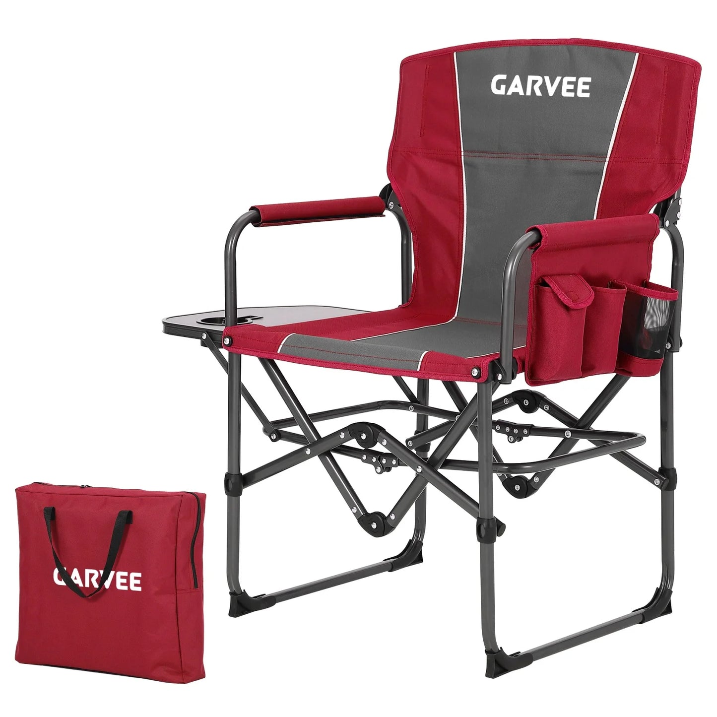 HiMISS Oversized Heavy Duty Folding Directors Chair 400 Pound Capacity