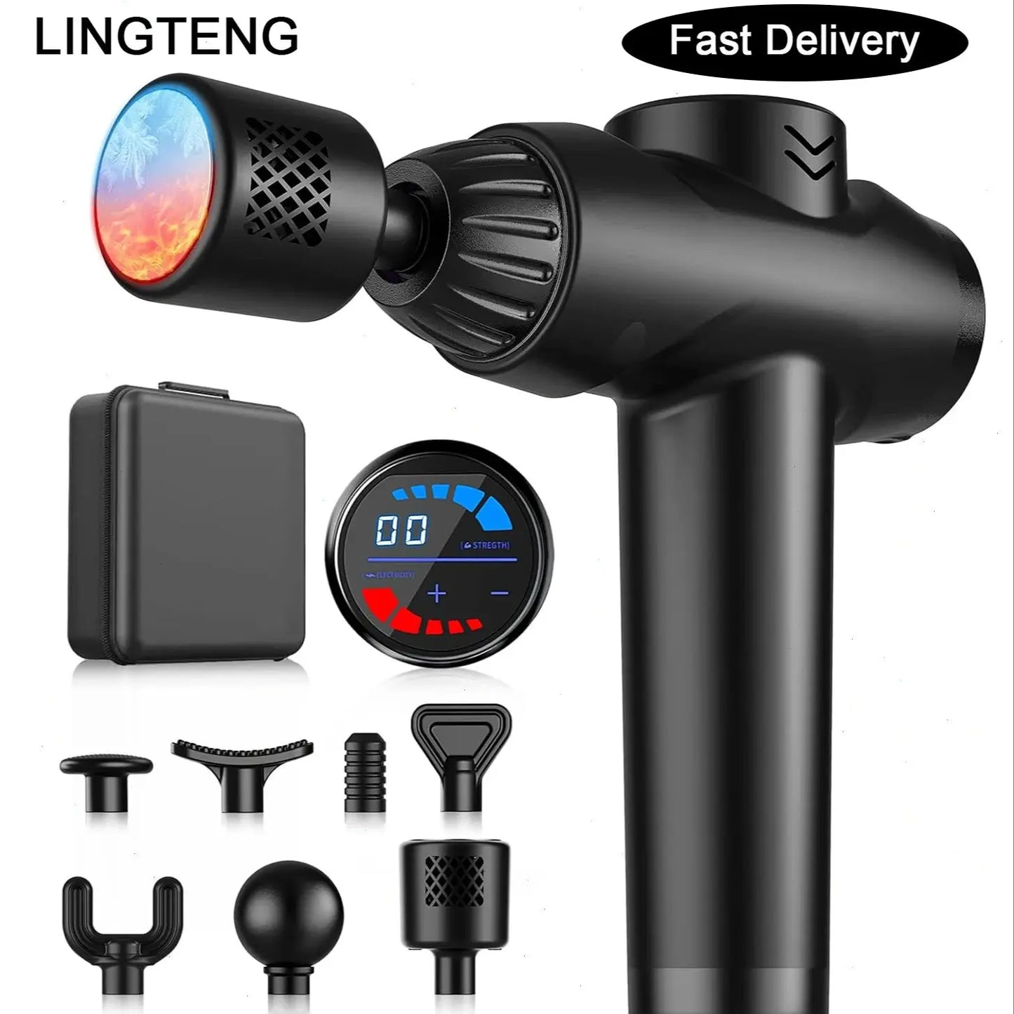 LINGTENG Smart Electric Fascia Gun Massager For Fitness And Relaxation