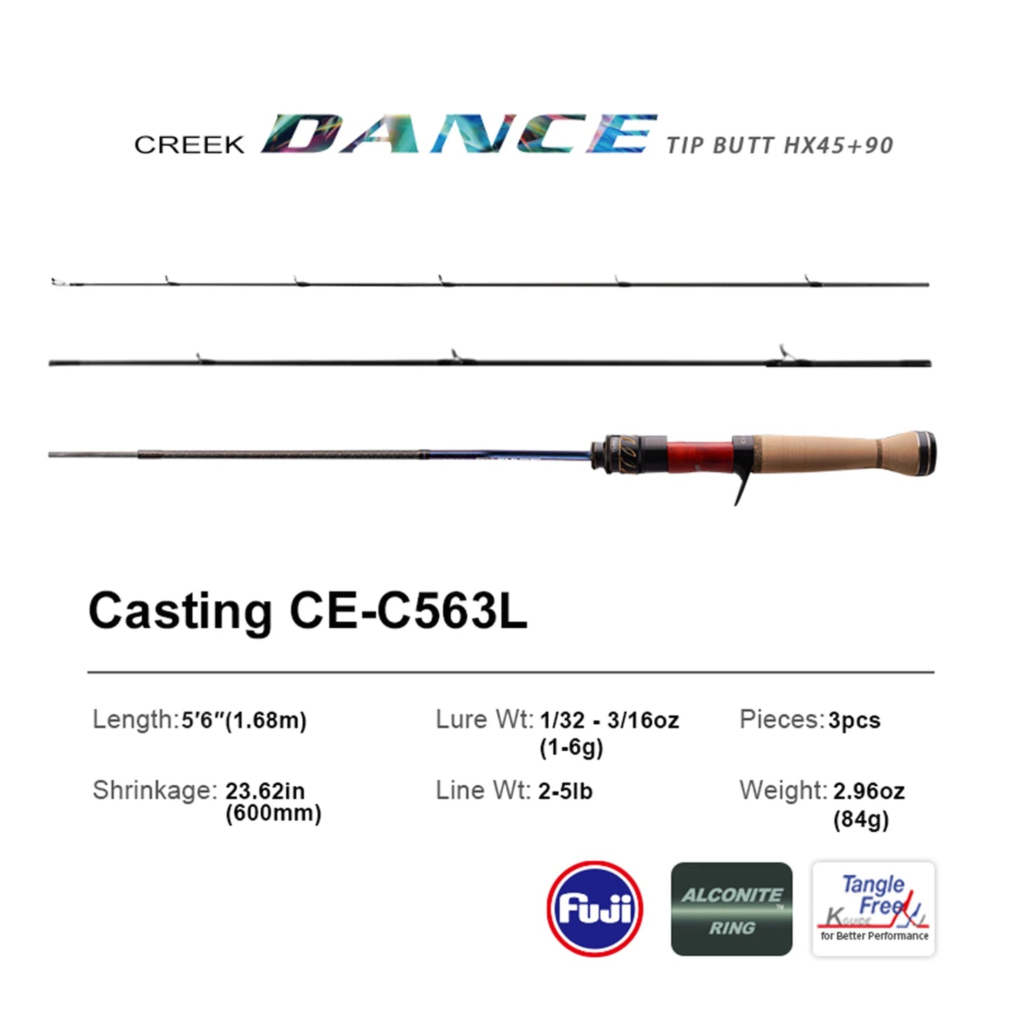 PureLure Creek Dance Trout Rod BFS Spinning Ultra Light