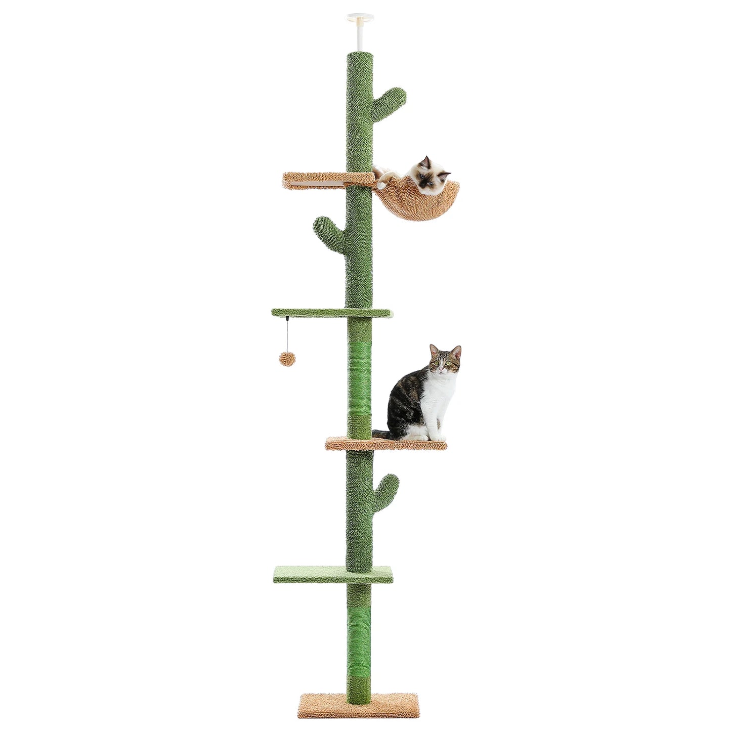 PAWZ Road Cat Tree 5 Tier Floor To Ceiling With Hammock